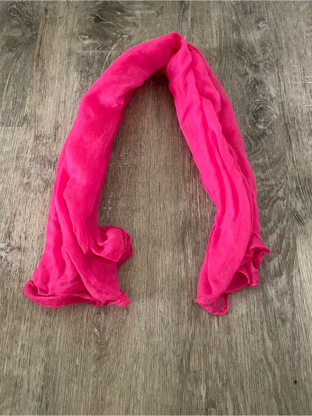 Bright Pink Fuchsia Lightweight Fashion Scarf Wrap Oversized Sheer Soft